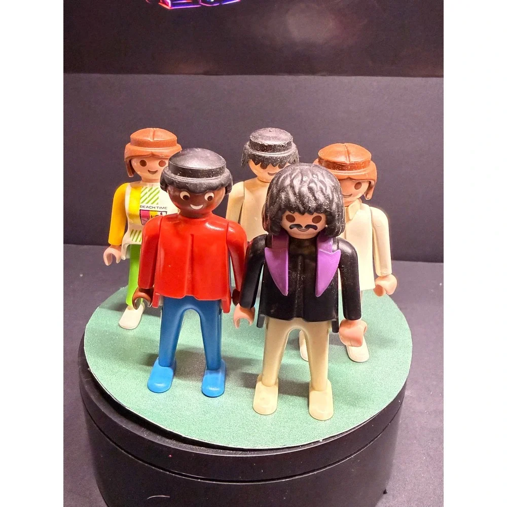 Vintage Playmobil Geobra Figure Lot 1974 1990 Klicky People 5 Piece Set Multi